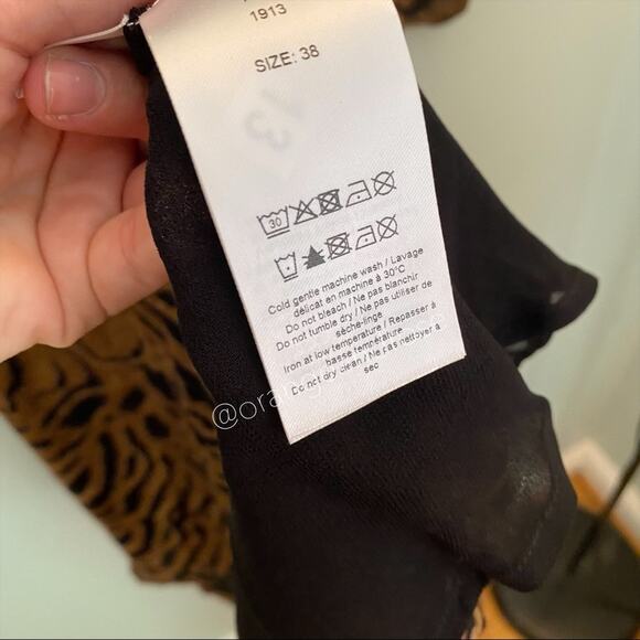 GANNI Tiger Animal Print Wrap Sexy Mini Dress 38/M - Picture 10 of 11